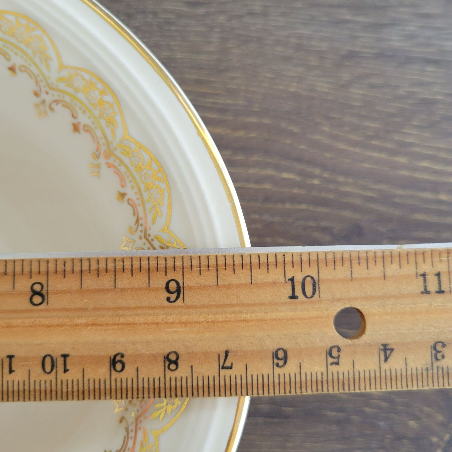 Edwin Knowles Priscilla 9" Oval Serving Bowl, c.1940s USA