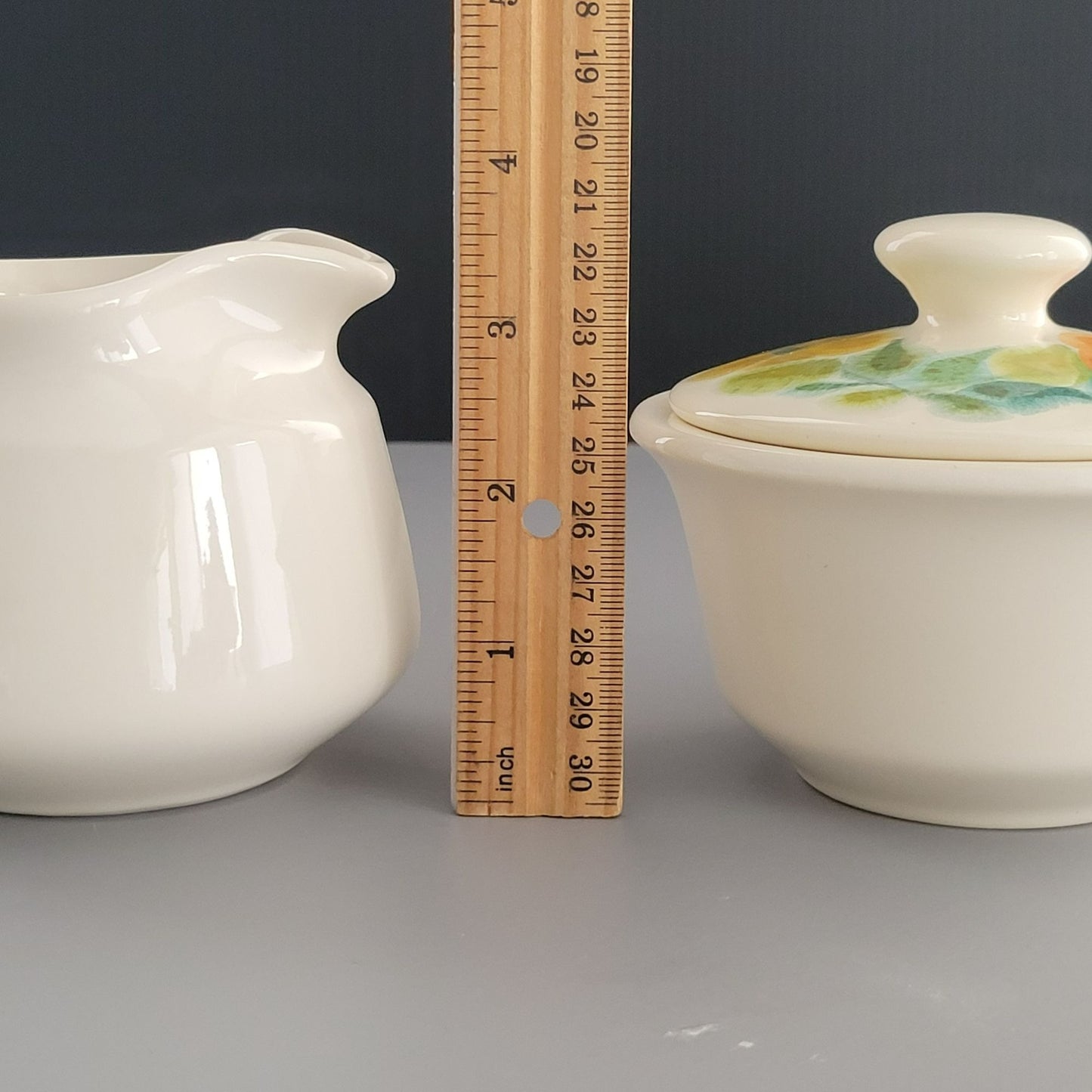 Franciscan Floral Creamer & Sugar Bowl, c.1970s USA