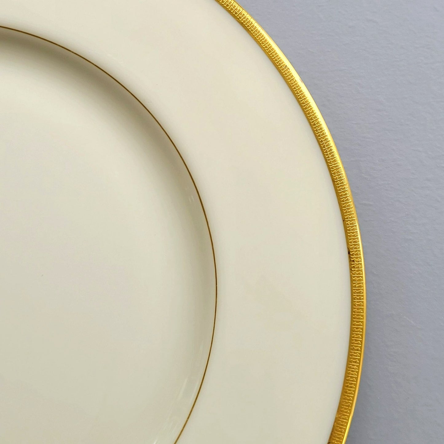 Lenox Tuxedo Dinner Plate, Presidential Collection, USA Made