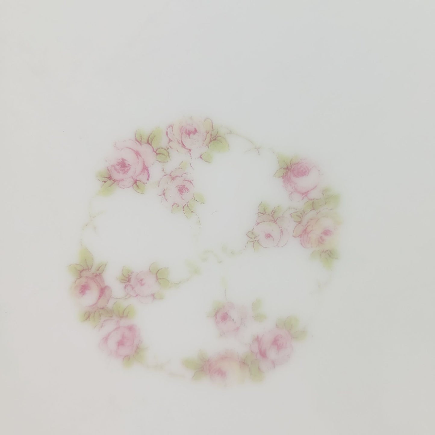 Royal Bayreuth Pink Floral Dinner Plate, c.1902-46 Germany
