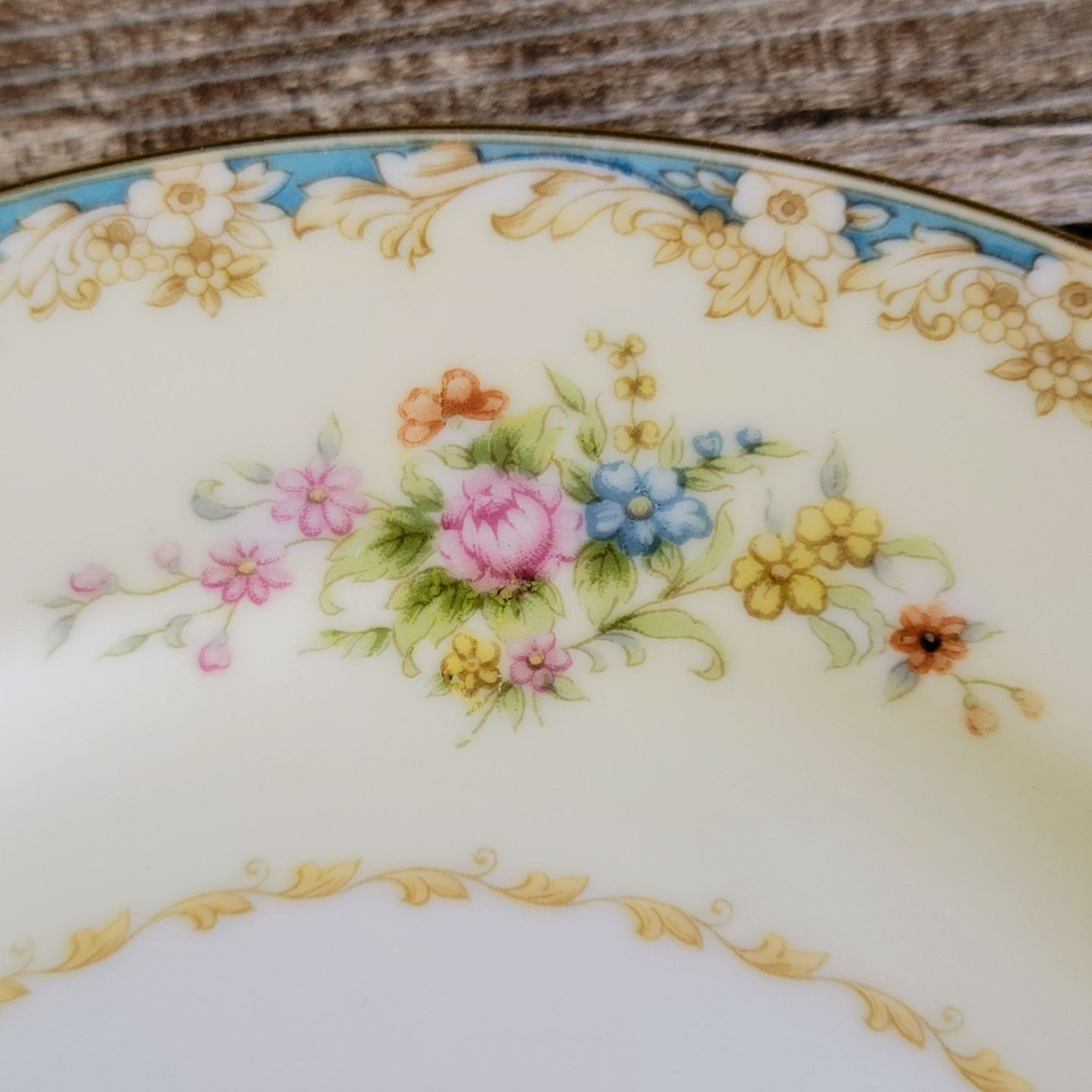 Rose China RO1 Salad Plate, Set of 2, c.1945-48 Occupied Japan