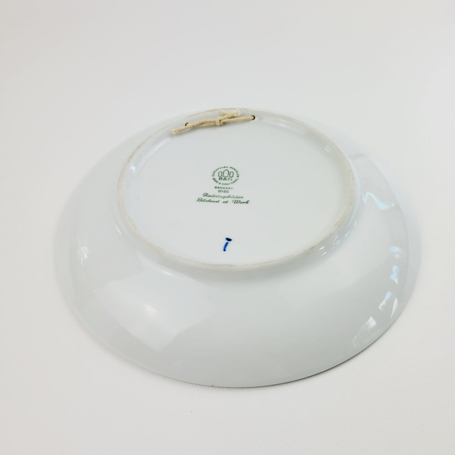 Vintage B&G 1985 Annual Christmas Jubilee Wall Plate, Lifeboat at Work, Made in Denmark