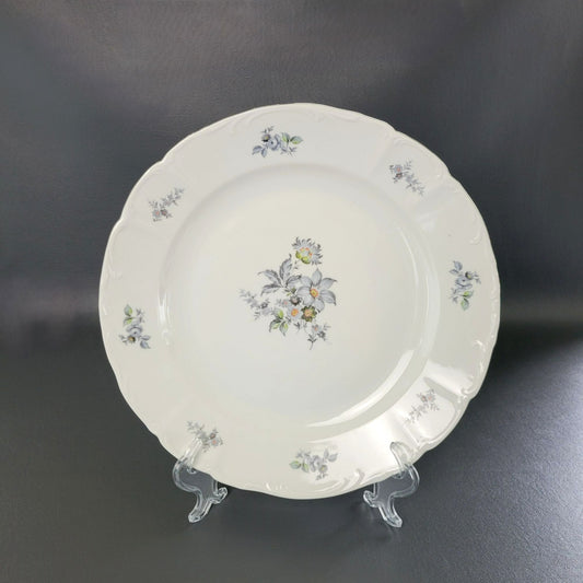Bohemian China Wild Flower 13" Round Platter, Made in Czechoslovakia