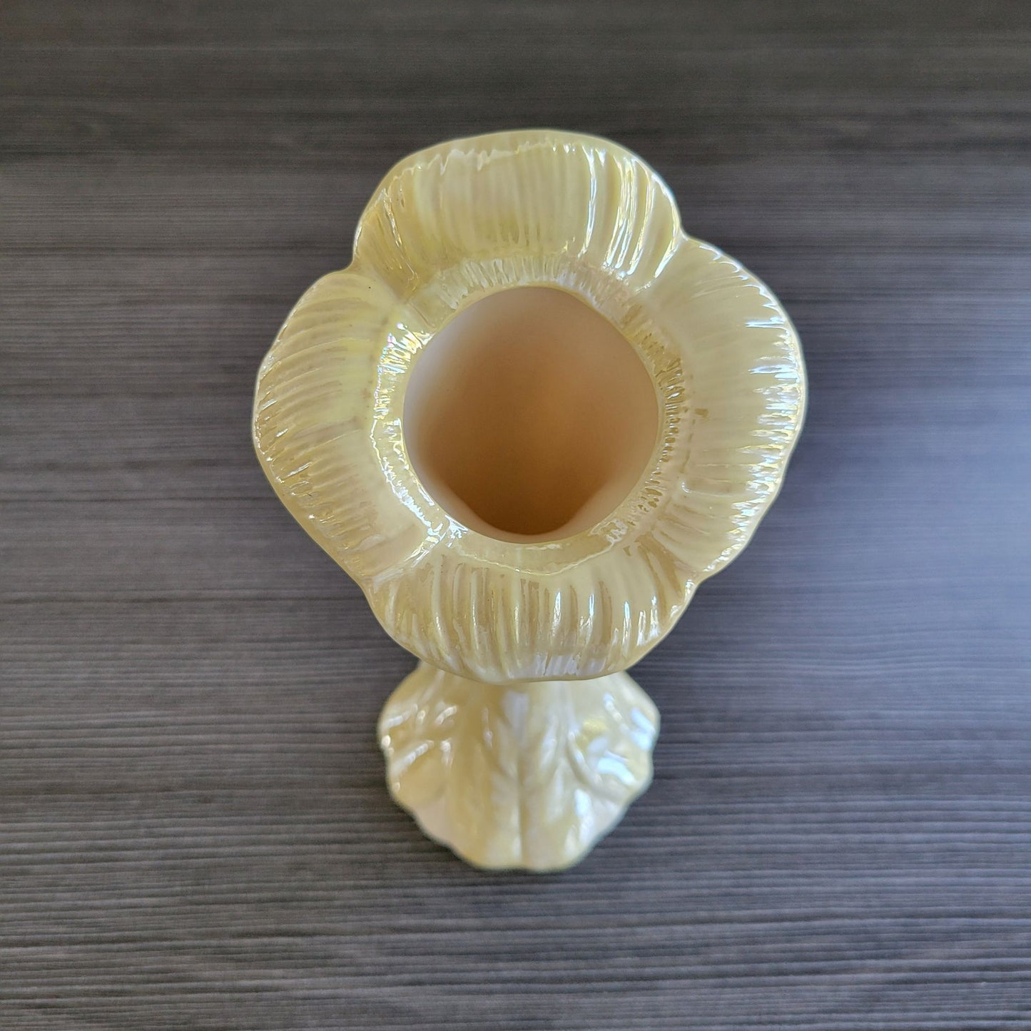 Belleek Sunflower Trumpet 7" Bud Vase c.1965-80 Ireland