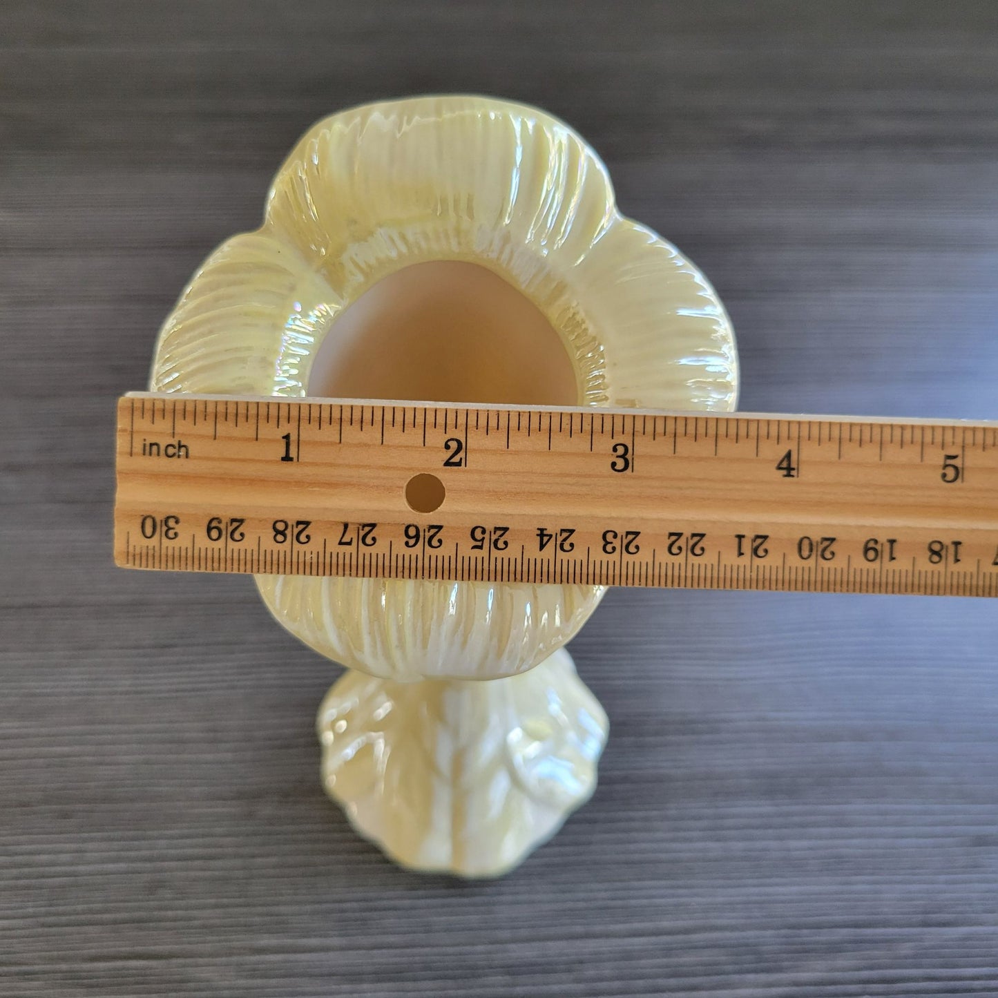 Belleek Sunflower Trumpet 7" Bud Vase c.1965-80 Ireland