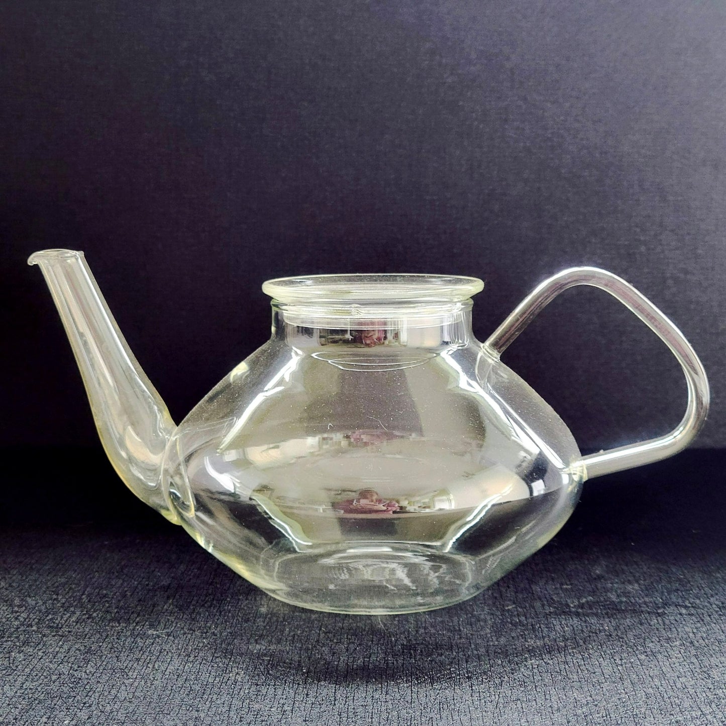 Vintage Schott Verran Clear Jenaer Glass Teapot, Made in Germany