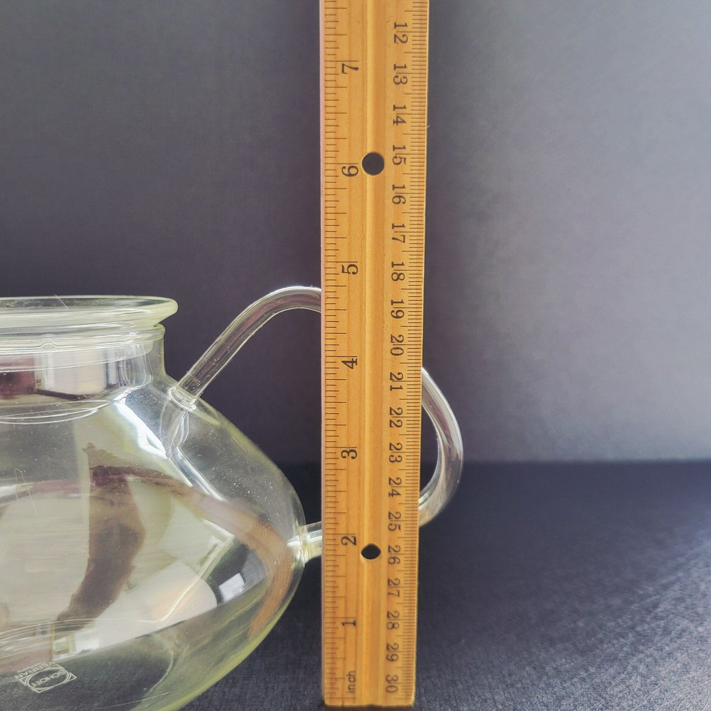 Vintage Schott Verran Clear Jenaer Glass Teapot, Made in Germany