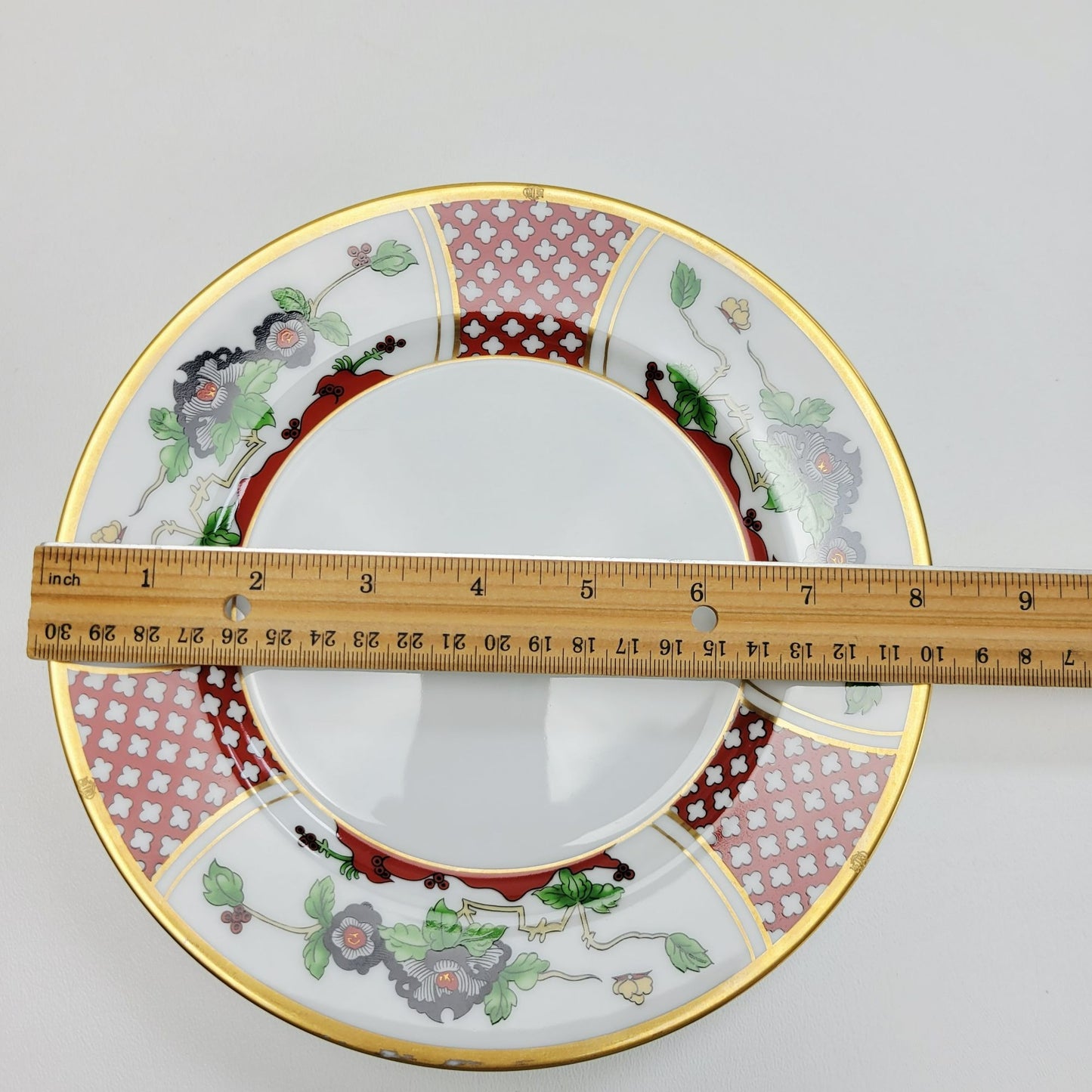 Christian Dior Chinese Flowers Salad Plate, c.1990s Japan