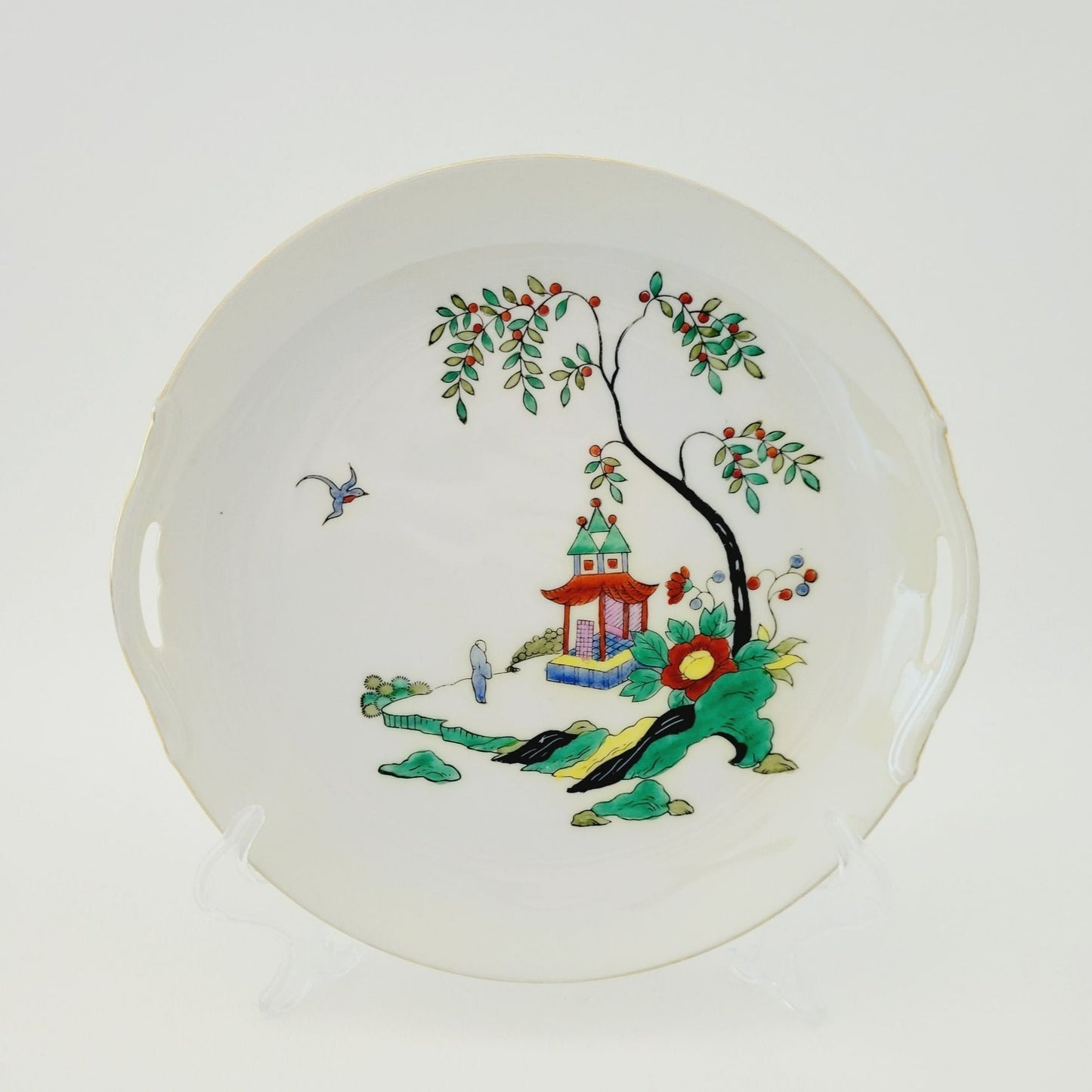 Vintage Noritake Asian Landscape Scene Plate, Japan c.1920-40 Morimura Mark