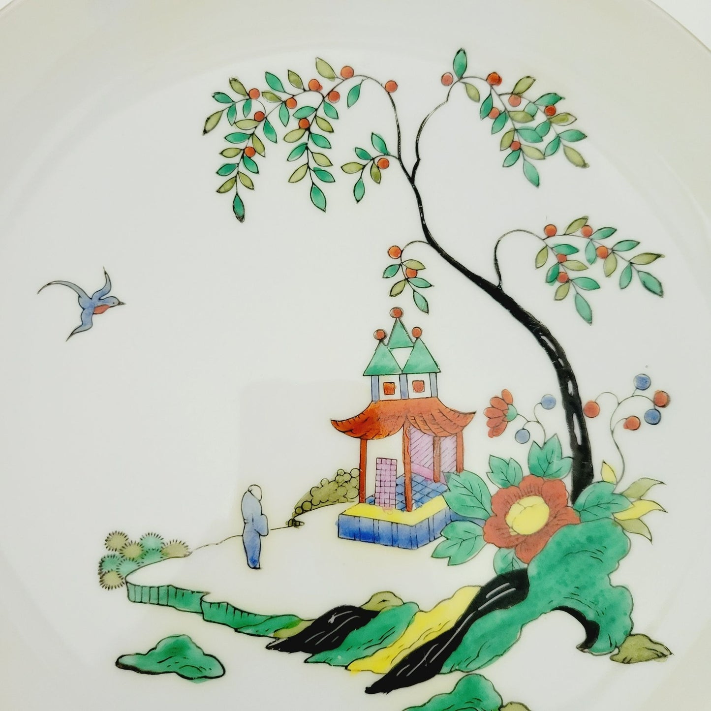 Vintage Noritake Asian Landscape Scene Plate, Japan c.1920-40 Morimura Mark