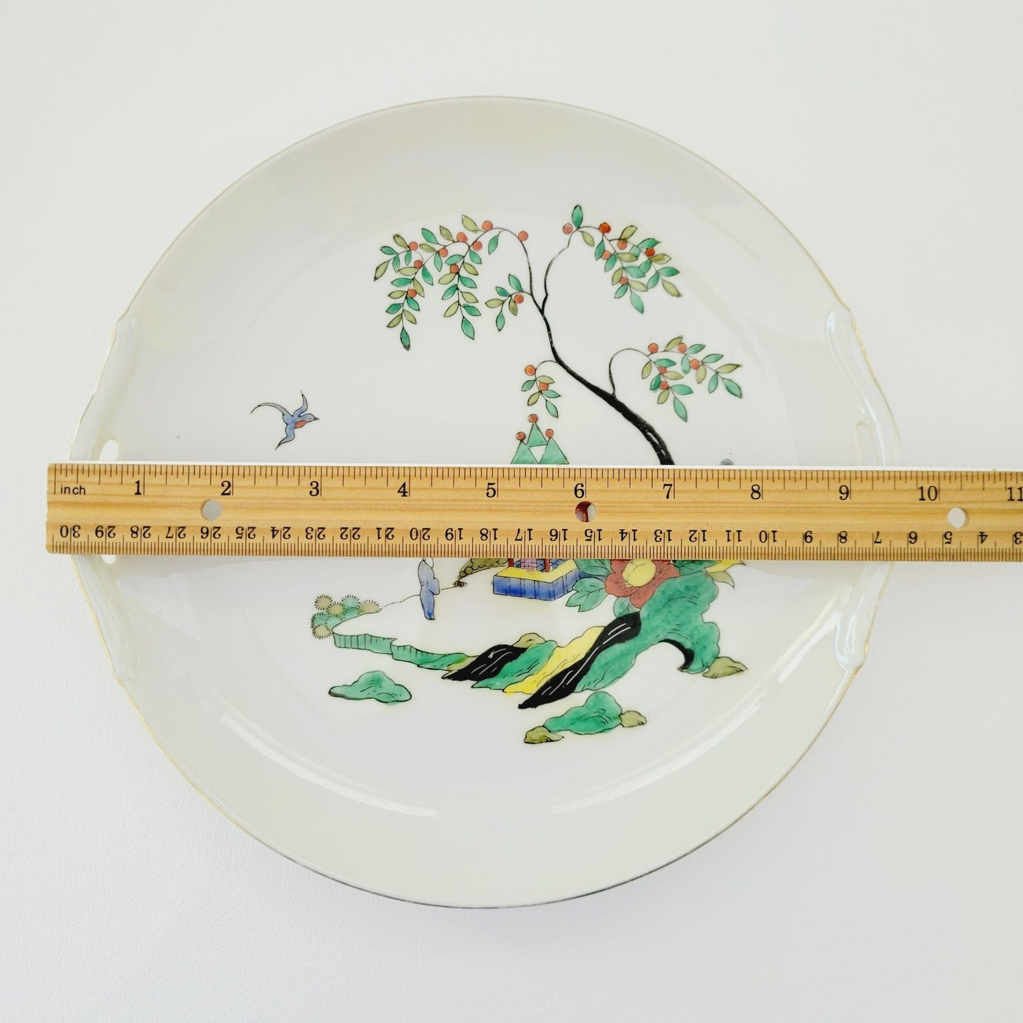 Vintage Noritake Asian Landscape Scene Plate, Japan c.1920-40 Morimura Mark