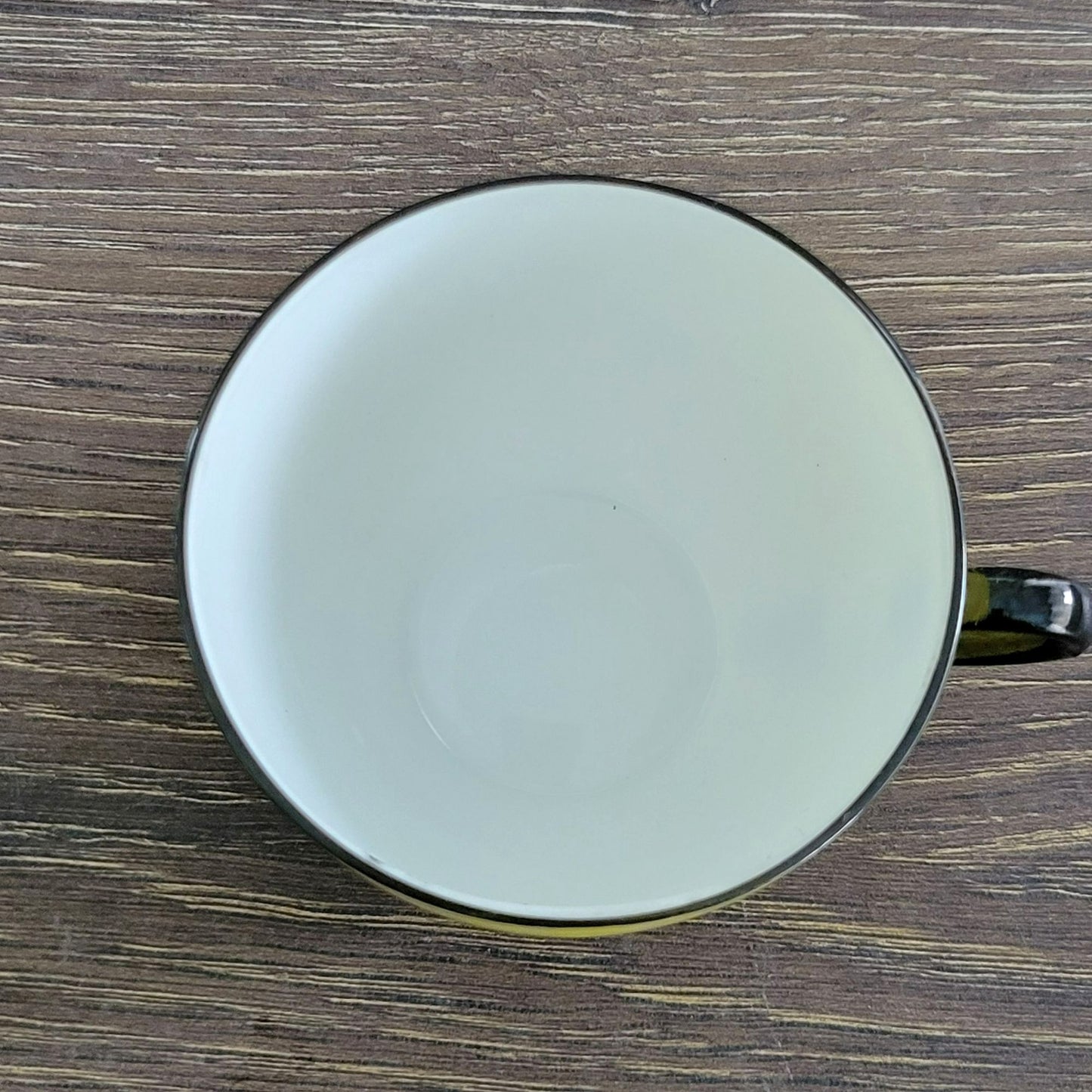 Art Deco Yellow Demitasse Espresso Cup & Saucer, Made in Czechoslovakia