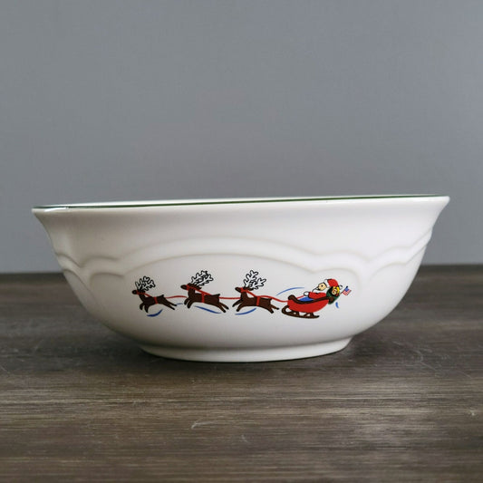 Pfaltzgraff Snow Village Large Soup Bowl, c.1990s
