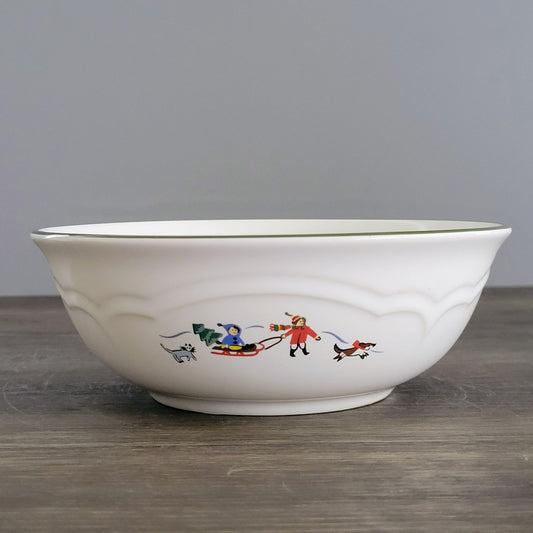 Pfaltzgraff Snow Village Large Soup Bowl, c.1990s