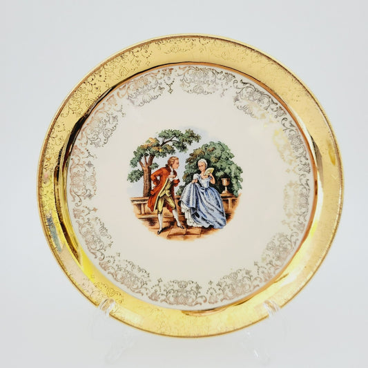 Sabin Crest O Gold George & Martha Bread Plate, Set of 2