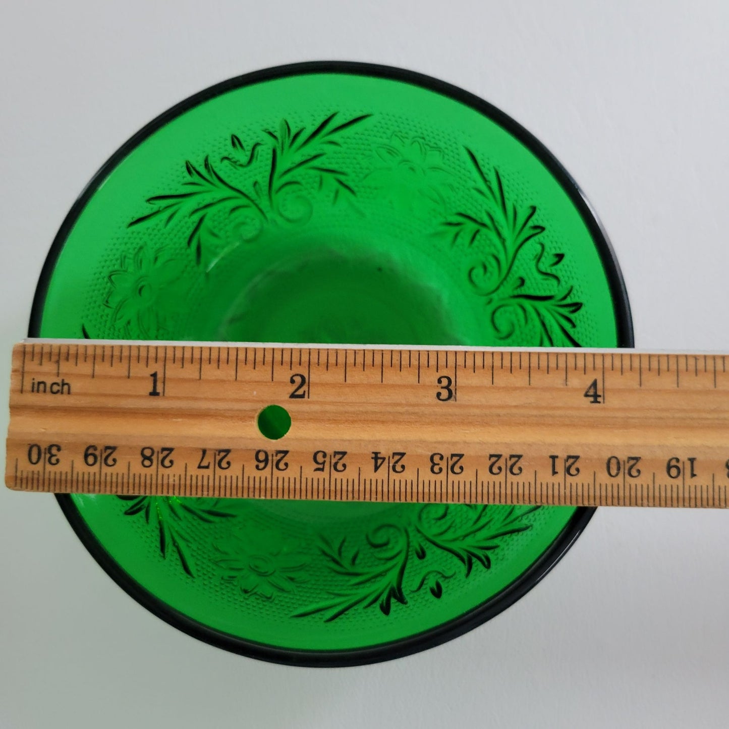 Anchor Hocking Sandwich Forest Green Berry Bowl Set of 2, c.1940s-60 USA