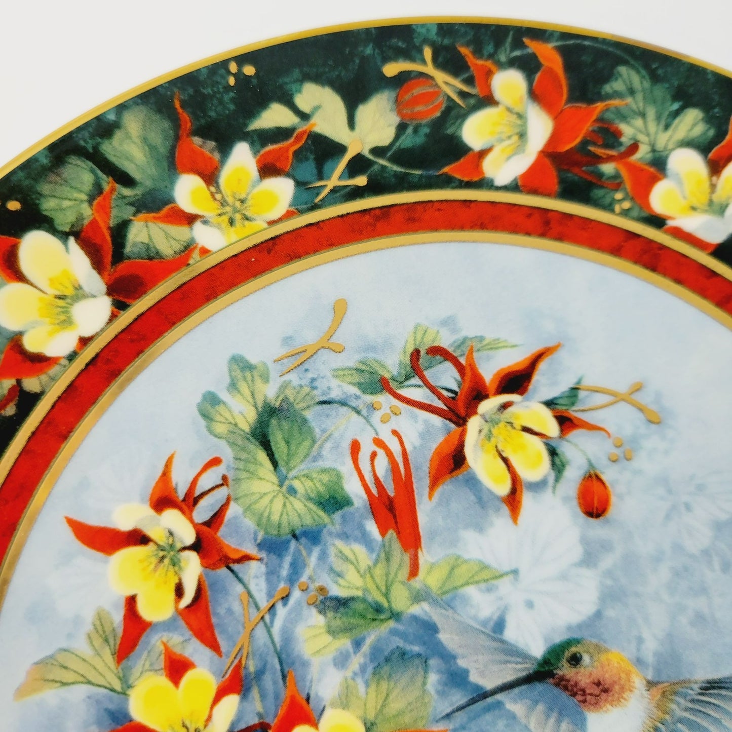 Royal Doulton Hummingbird Plate, The Rufous Hummingbird, Franklin Mint Heirloom Bird Collectors Plate