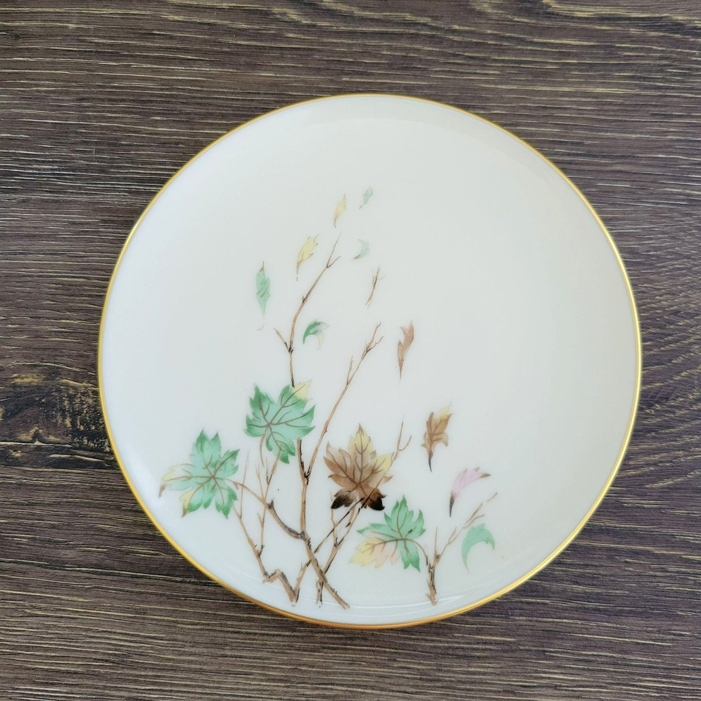 Lenox Westwind Bread Plate, Smooth Base. Gold Trim, USA Made