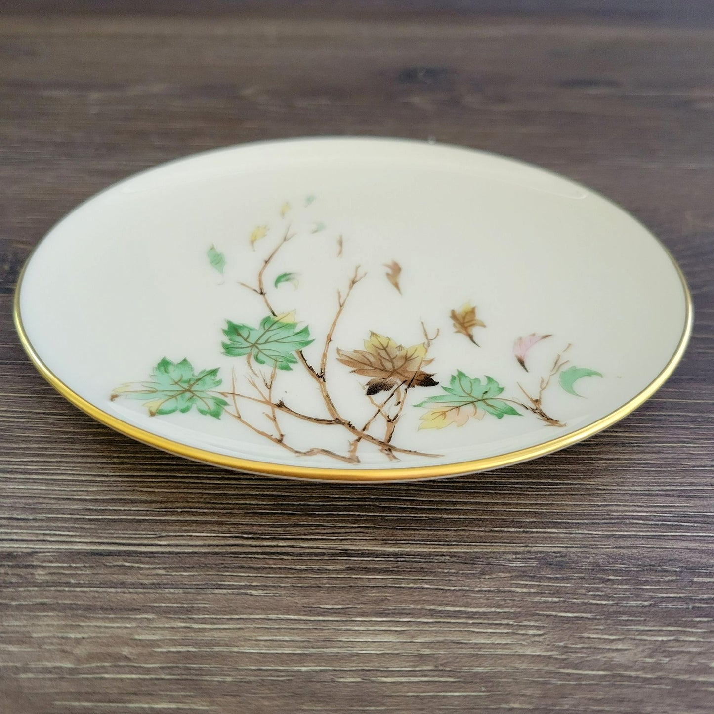 Lenox Westwind Bread Plate, Smooth Base. Gold Trim, USA Made