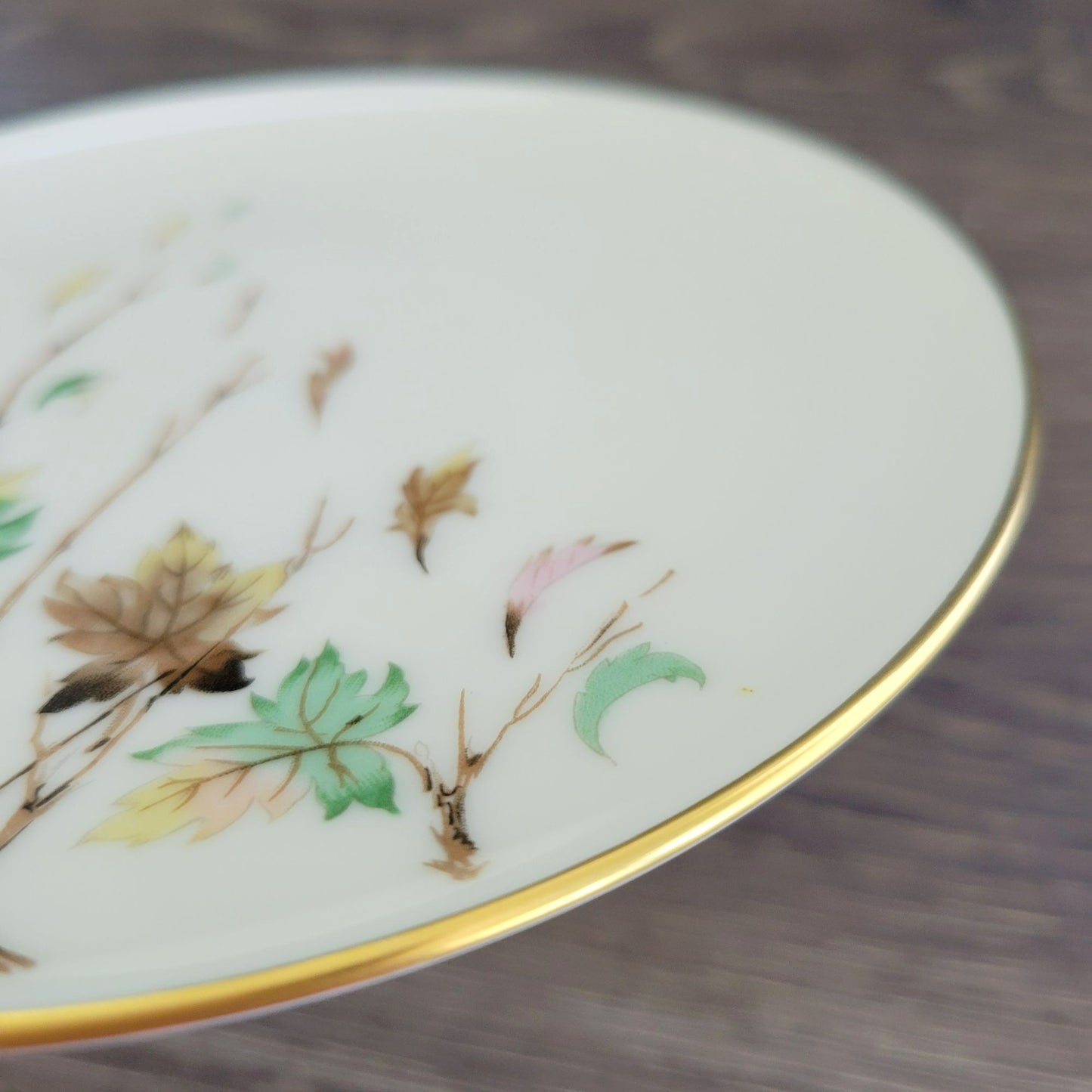 Lenox Westwind Bread Plate, Smooth Base. Gold Trim, USA Made