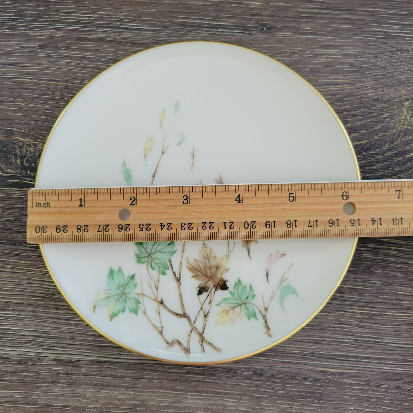 Lenox Westwind Bread Plate, Smooth Base. Gold Trim, USA Made