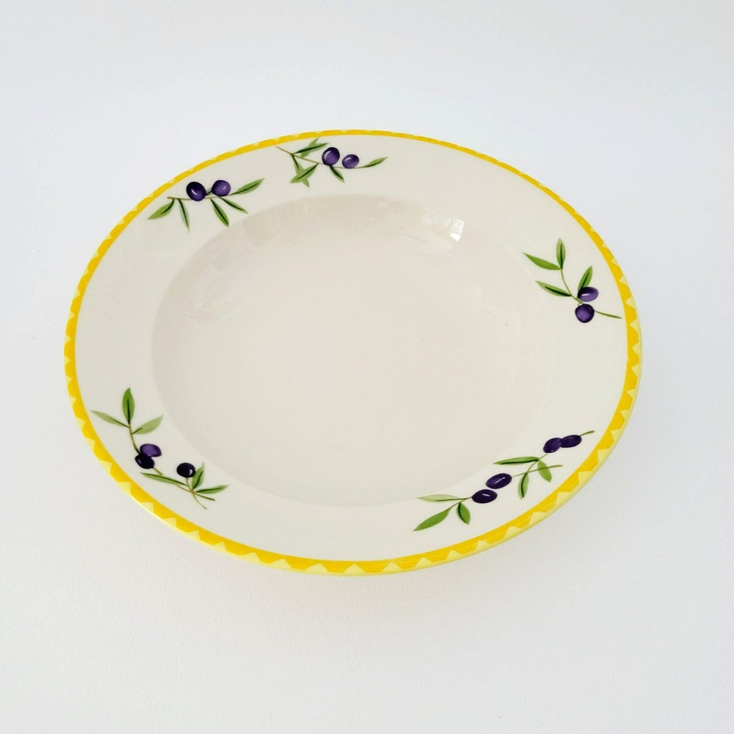 Studio Nova Olive Branch Large Rim Soup Bowl, c. 2002-2006
