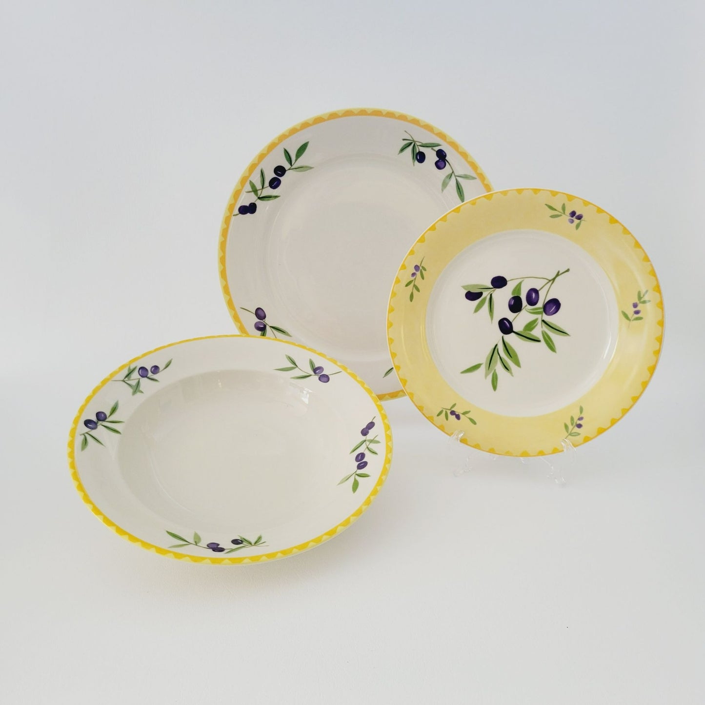 Studio Nova Olive Branch Large Rim Soup Bowl, c. 2002-2006