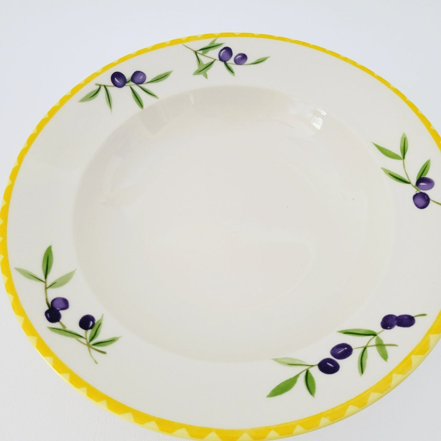 Studio Nova Olive Branch Large Rim Soup Bowl, c. 2002-2006