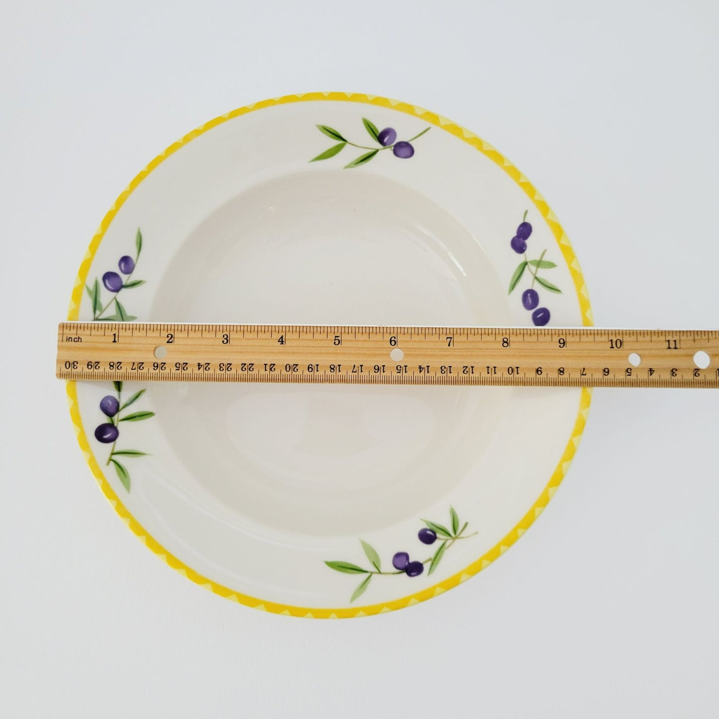 Studio Nova Olive Branch Large Rim Soup Bowl, c. 2002-2006