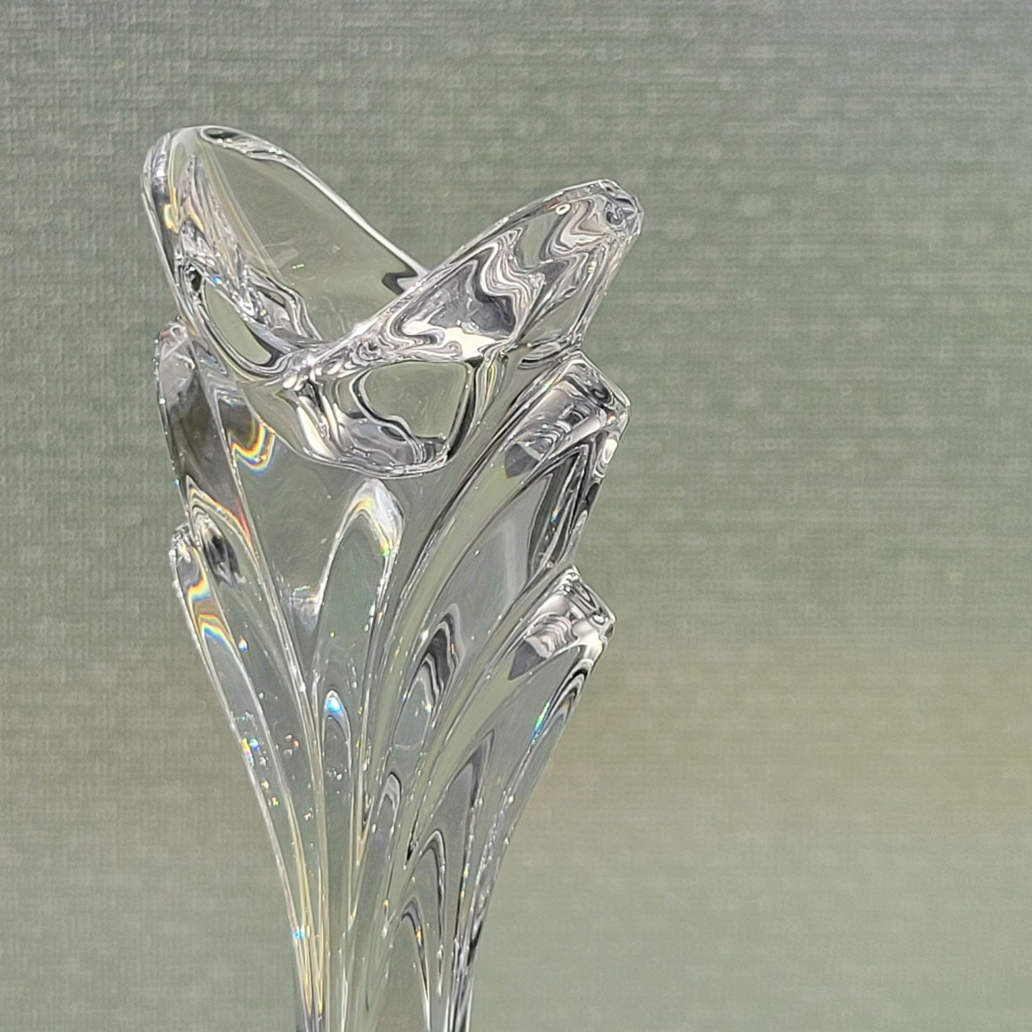 Mikasa Deco Crystal 9" Candlestick Set of 2