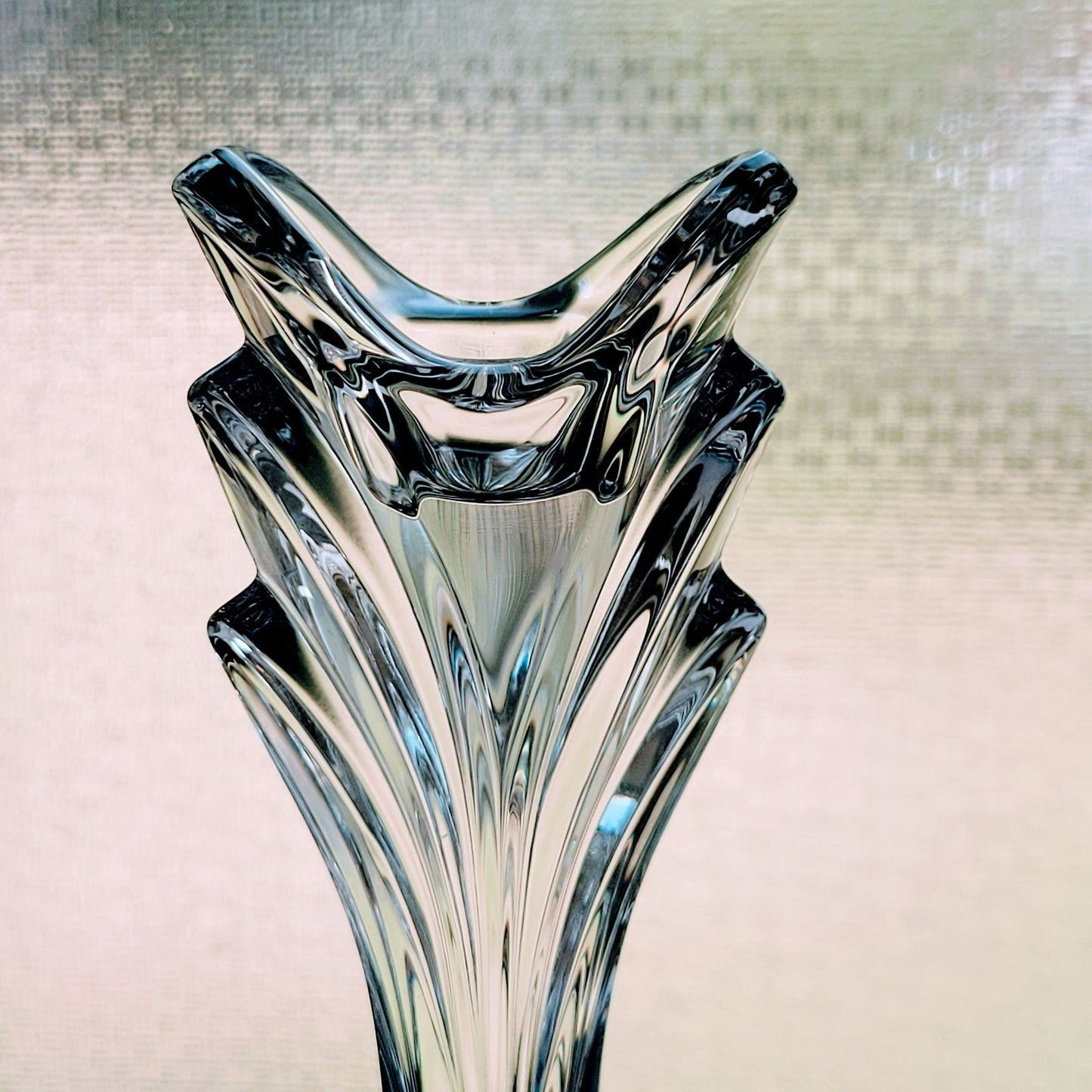 Mikasa Deco Crystal 9" Candlestick Set of 2