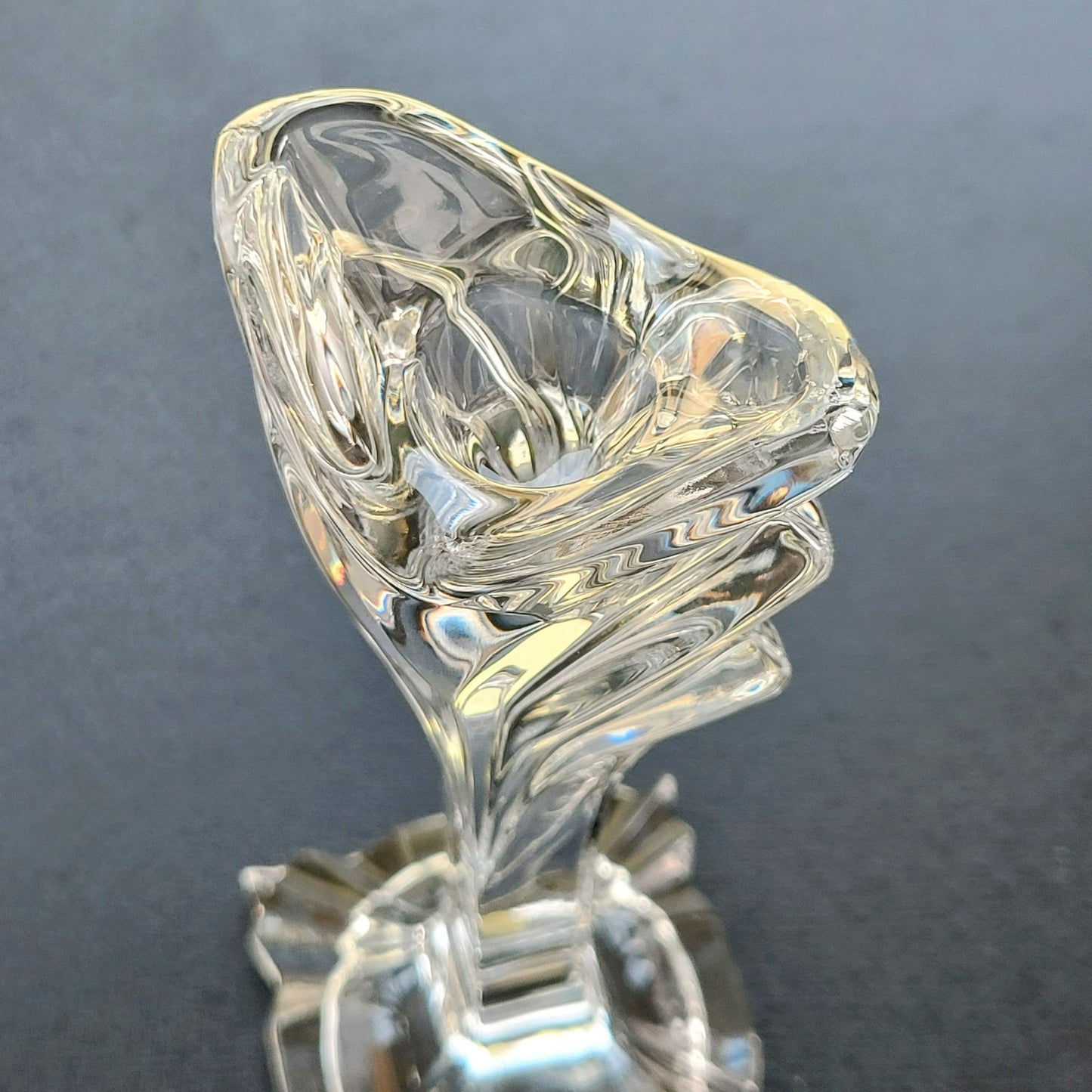 Mikasa Deco Crystal 9" Candlestick Set of 2