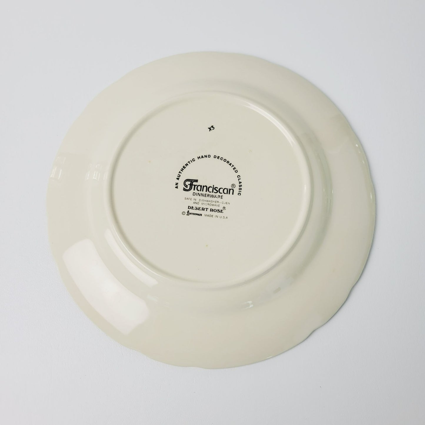 Franciscan c.1977-79 Desert Rose Dinner Plate, USA Made
