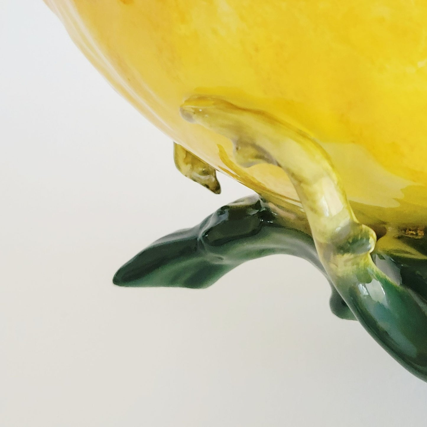 Freeform Leaf Shaped Centerpiece Bowl, Embossed Design