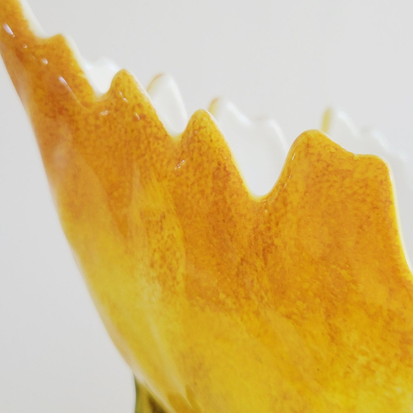 Freeform Leaf Shaped Centerpiece Bowl, Embossed Design