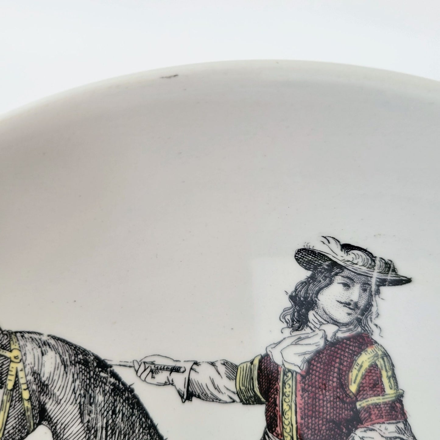 Vintage Terre De Fer French Military Plate, Louis XIV Passage Du Rhin 1692 NOS Gloires Militaires