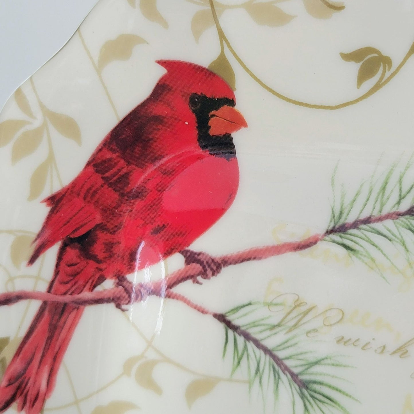 222 Fifth Holiday Wishes Dinner & Salad Plate Set of 2