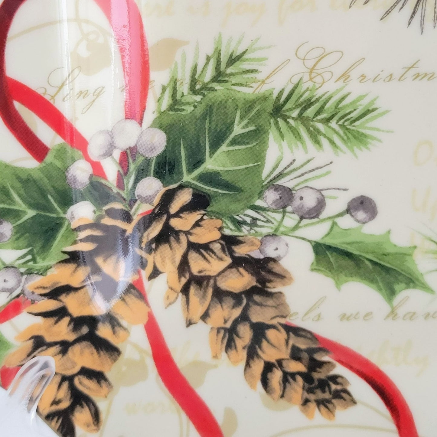 222 Fifth Holiday Wishes Dinner & Salad Plate Set of 2