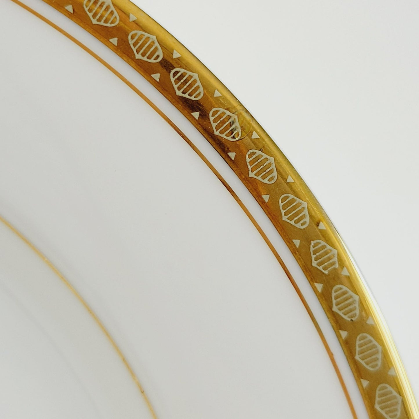 Noritake Richmond Salad Plate Set of 2, Etched Gold Band