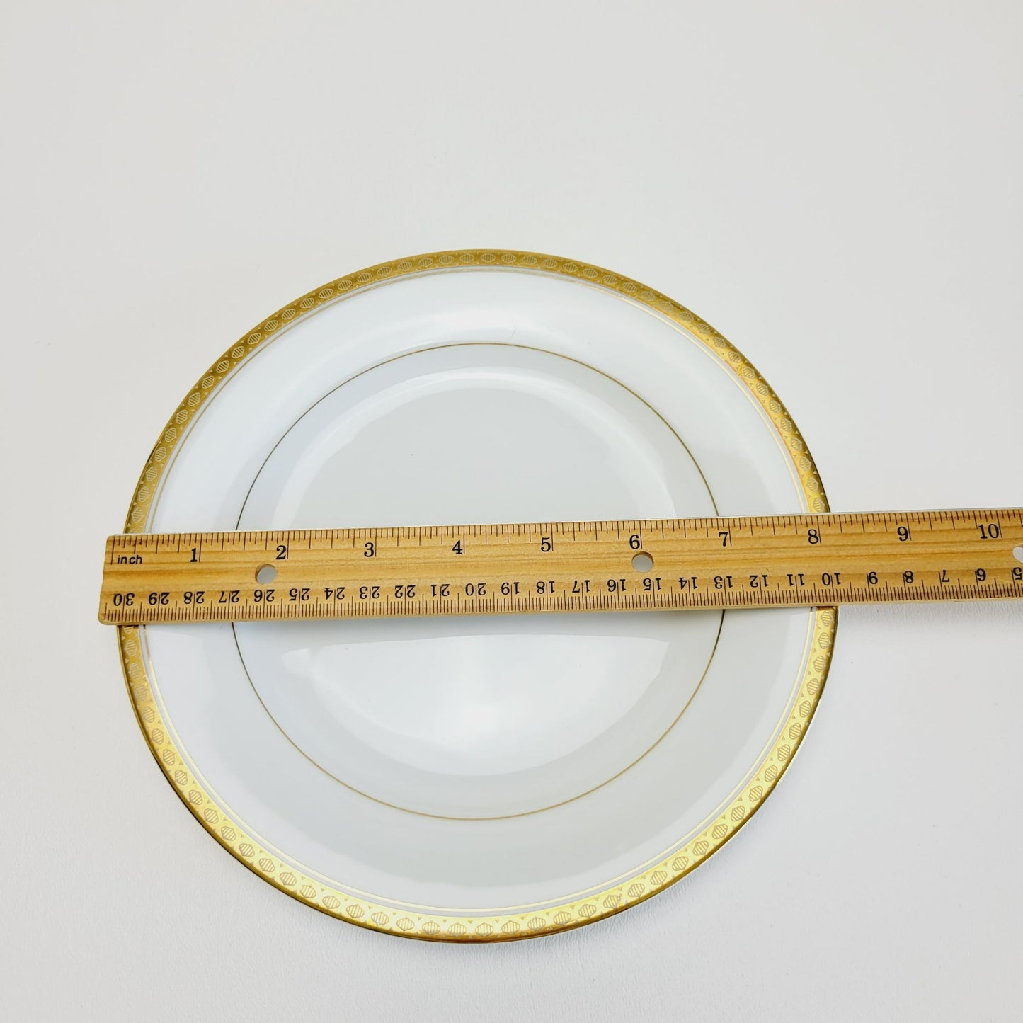 Noritake Richmond Salad Plate Set of 2, Etched Gold Band