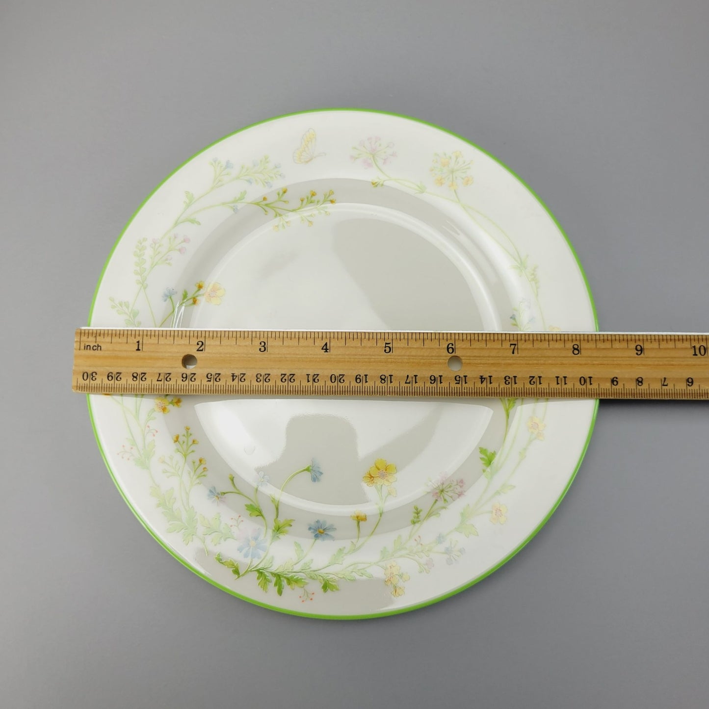 Noritake Reverie Salad Plate, Set of 2, Green Trim