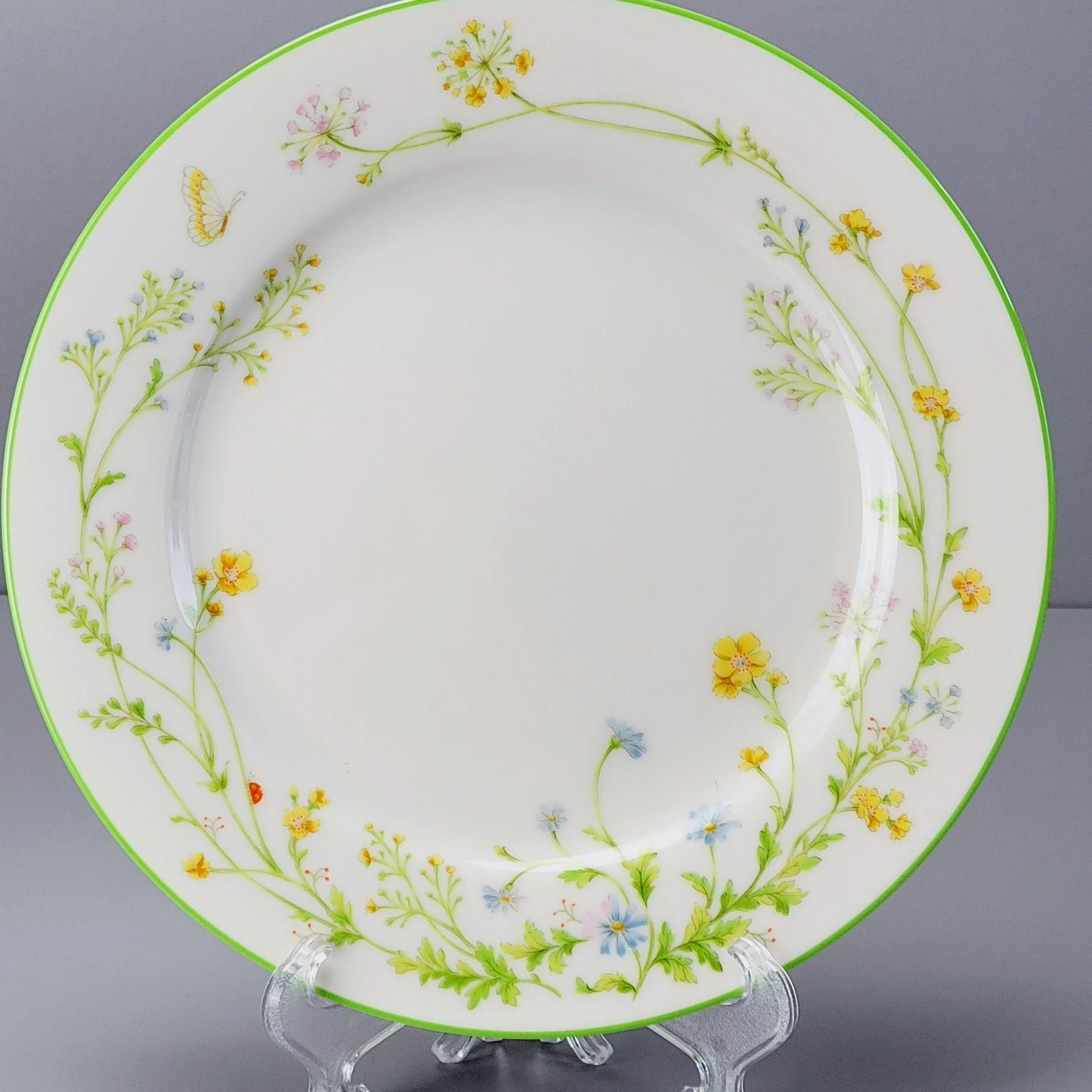 Noritake Reverie Salad Plate, Set of 2, Green Trim