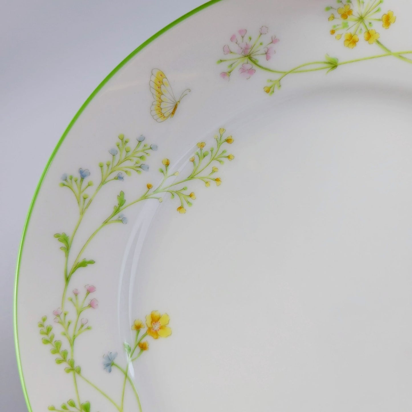 Noritake Reverie Salad Plate, Set of 2, Green Trim