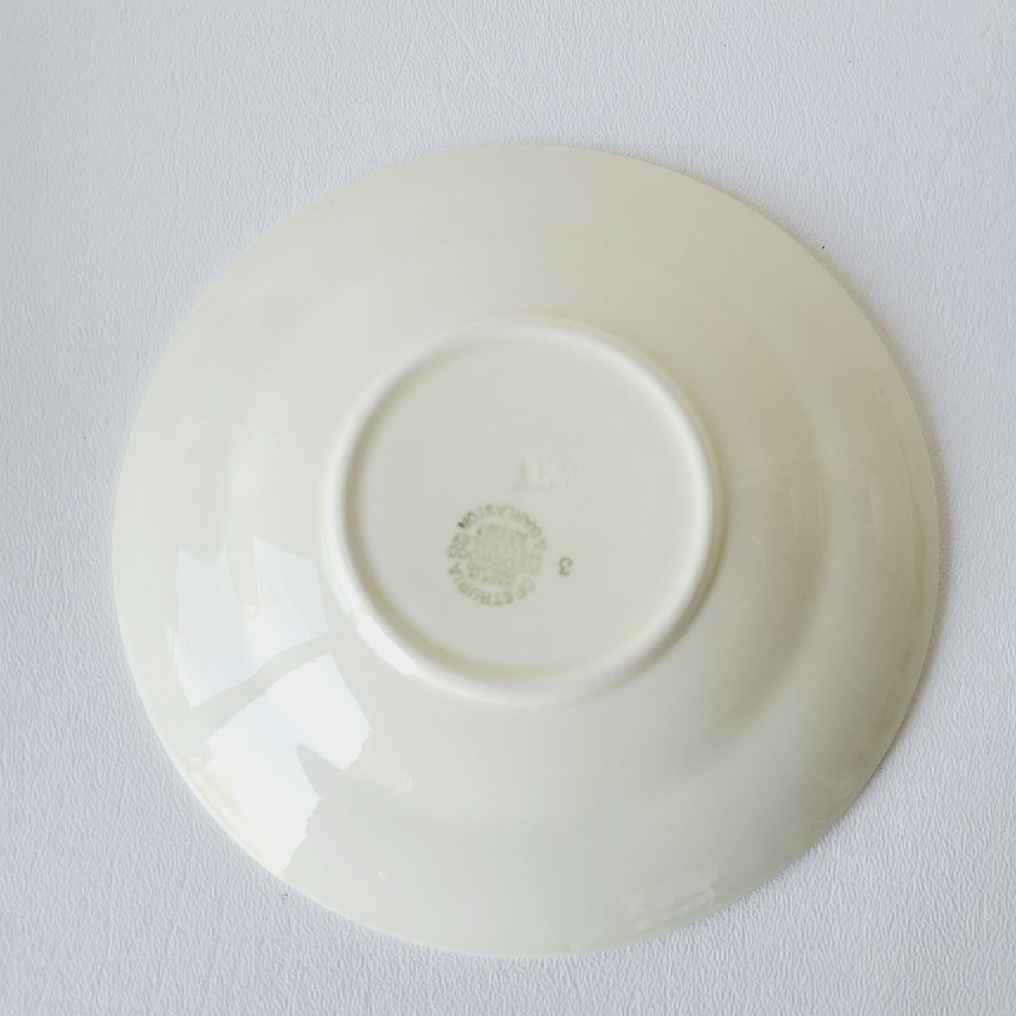 Wedgwood Wellesley Teacup & Saucer, Off White Embossed Floral Design, Made in England