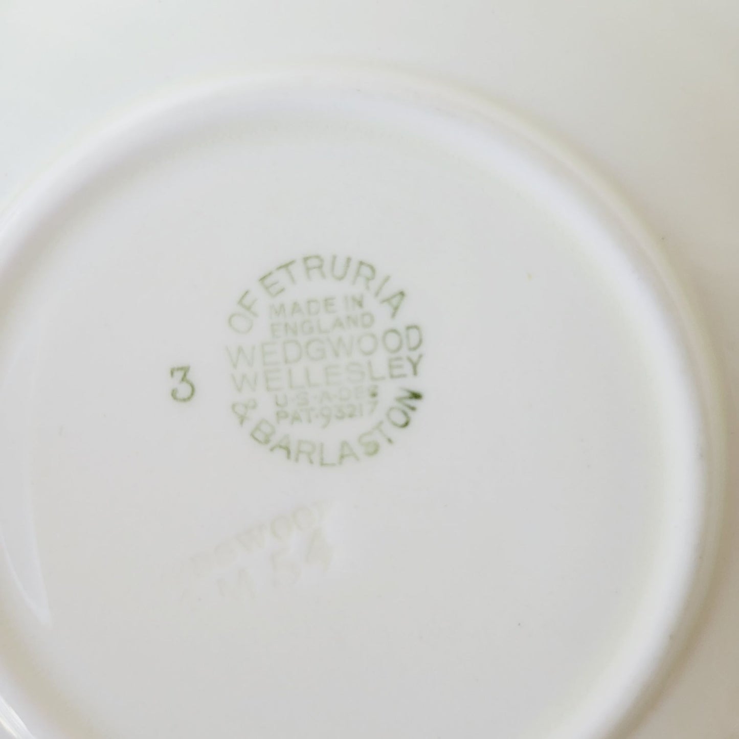 Wedgwood Wellesley Teacup & Saucer, Off White Embossed Floral Design, Made in England