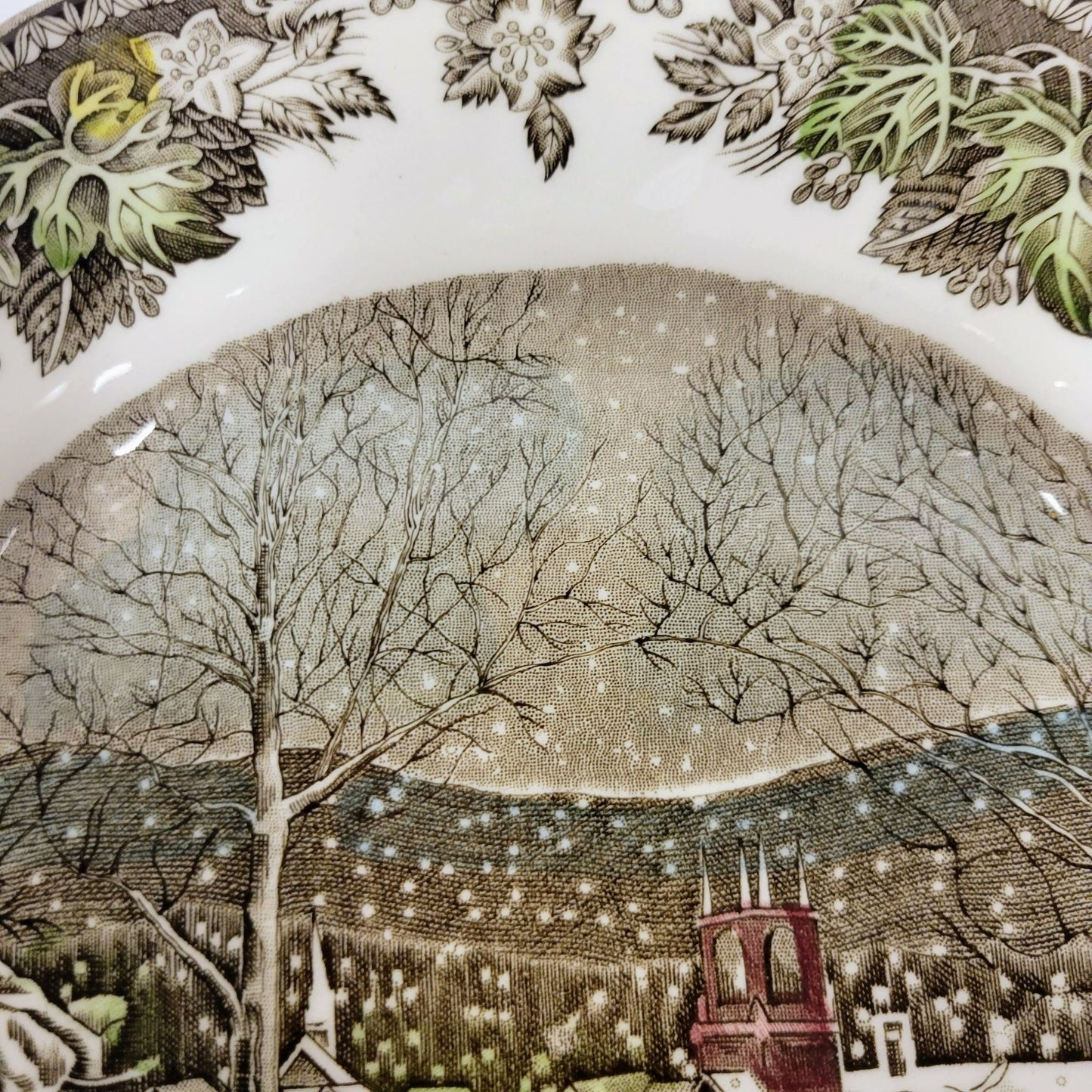 Vintage Johnson Bros The Friendly Village Dinner Plate, The School House, Made in England