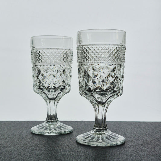 Anchor Hocking "Wexford" Goblet, Set of 2, USA Made