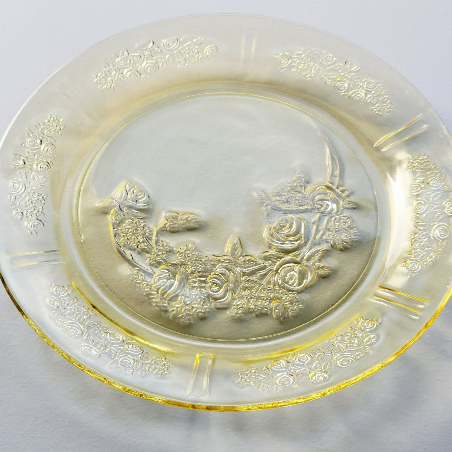 Federal Glass Sharon Luncheon Plate Set of 2, c.1930s USA