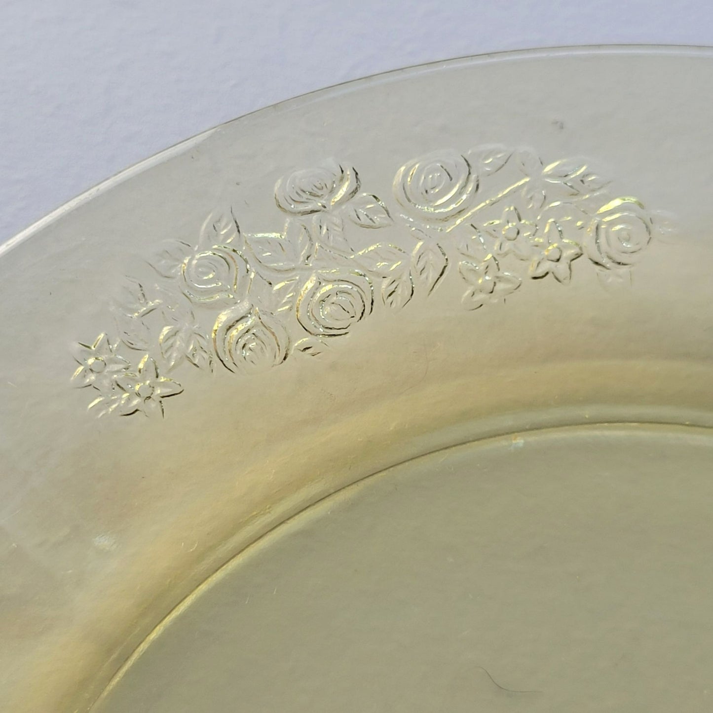 Federal Glass Sharon Luncheon Plate Set of 2, c.1930s USA