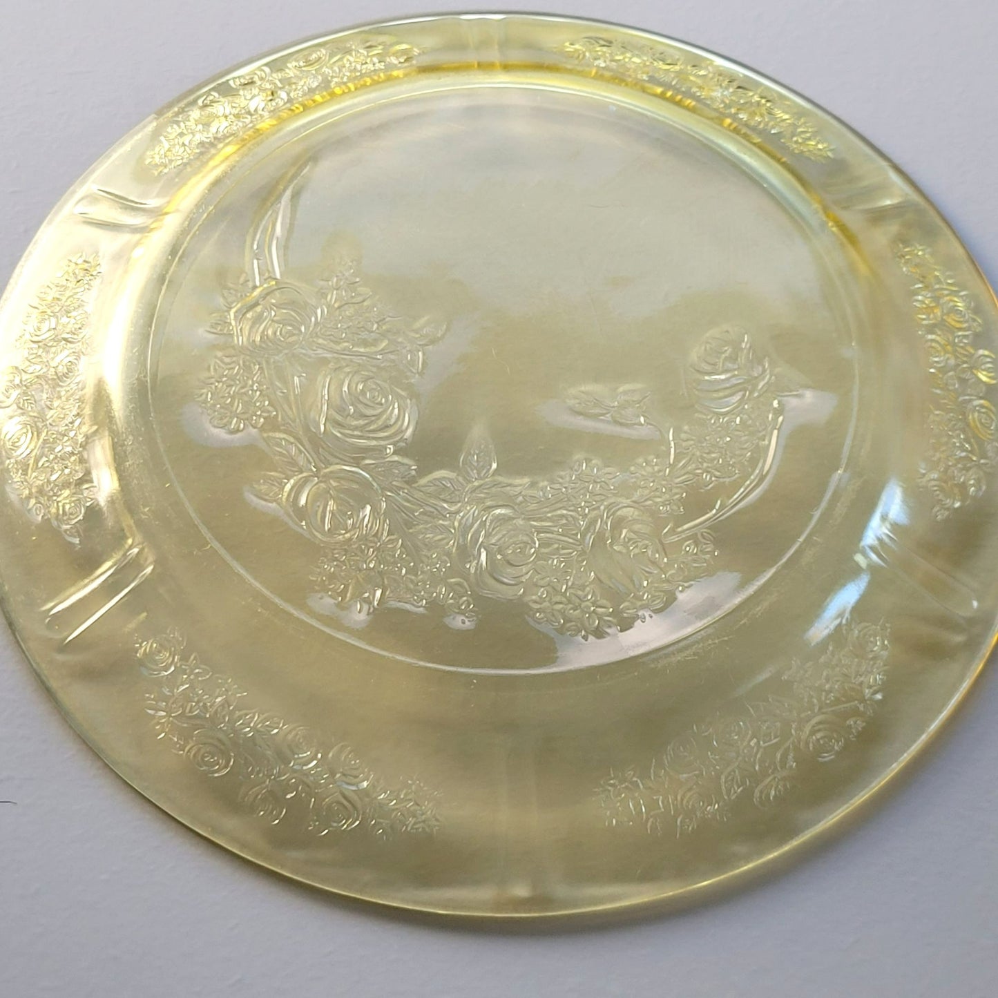 Federal Glass Sharon Luncheon Plate Set of 2, c.1930s USA